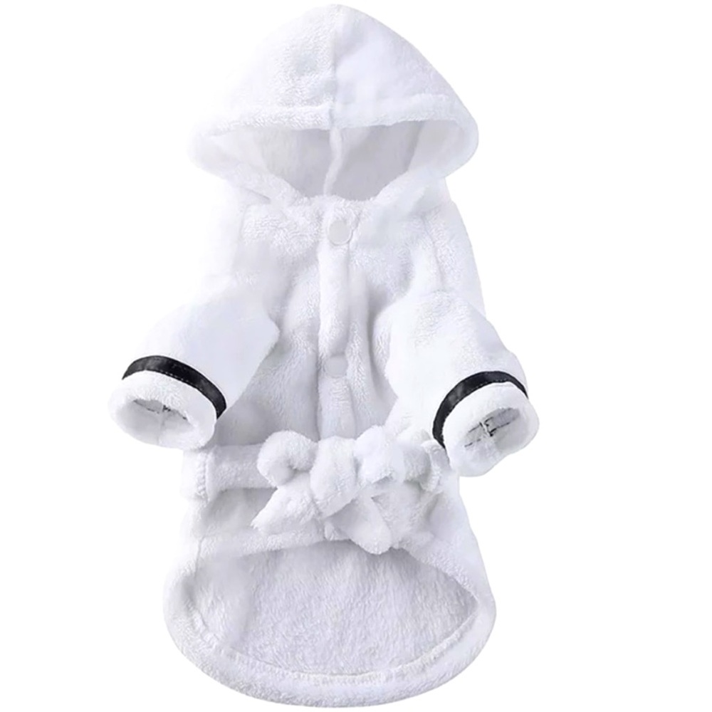 Pet Robe in White Size Large - Super soft!!